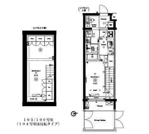 アクサス中野中央の間取り図