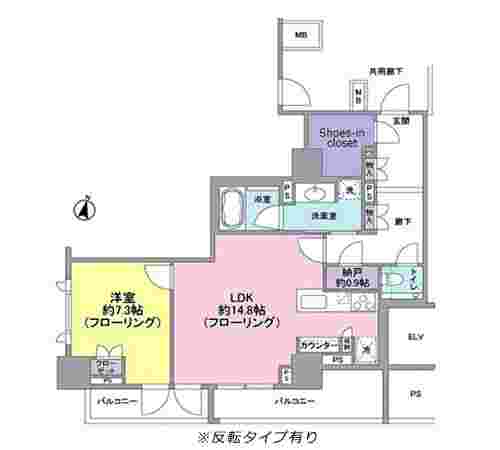 ブランズ渋谷常盤松の間取り図