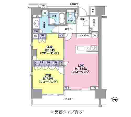 ブランズ渋谷常盤松の間取り図