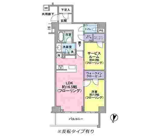 ブランズ渋谷常盤松の間取り図