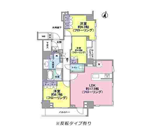 ブランズ渋谷常盤松の間取り図