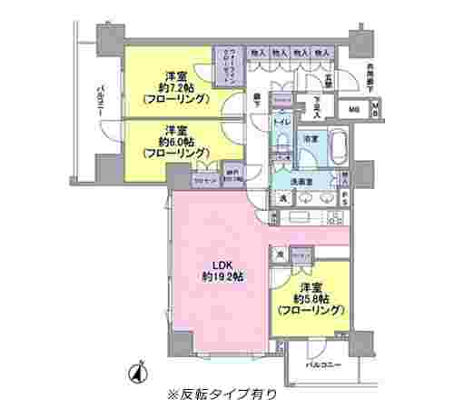 ブランズ渋谷常盤松の間取り図