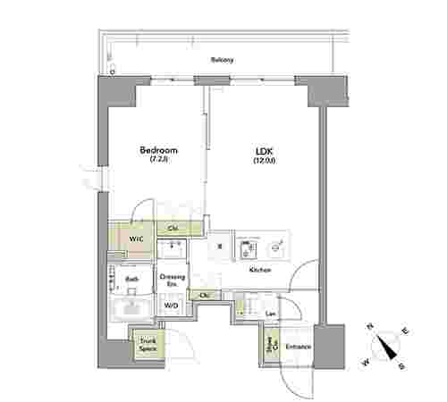 恵比寿レジデンス壱番館の間取り図