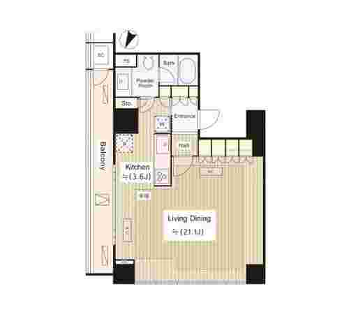 五番町マンションの間取り図