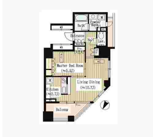 五番町マンションの間取り図