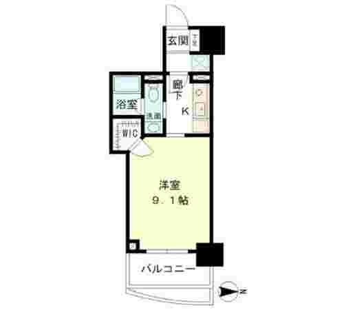 マイプレジール広尾の間取り図