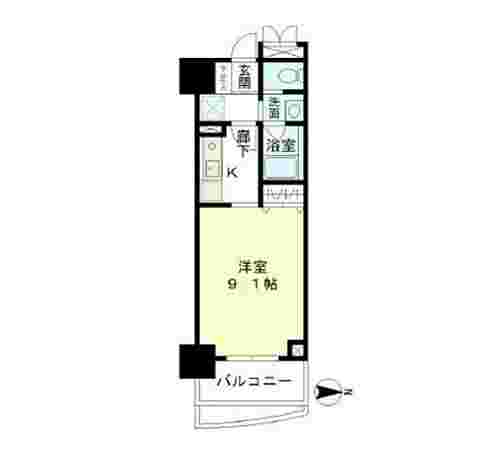 マイプレジール広尾の間取り図