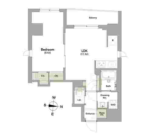 中野レジデンス壱番館の間取り図