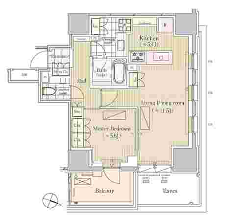 パークコート三番町ヒルトップレジデンスの間取り図