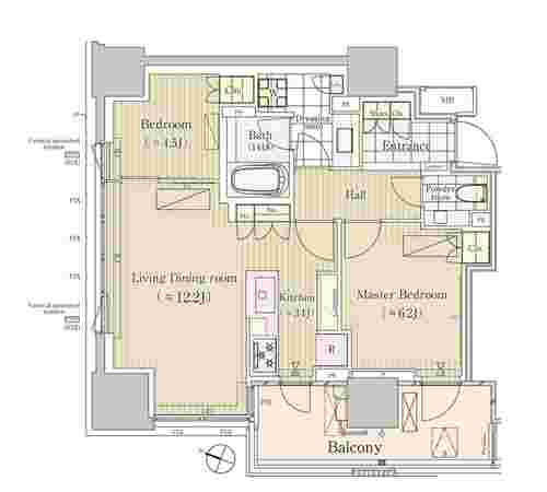 パークコート三番町ヒルトップレジデンスの間取り図