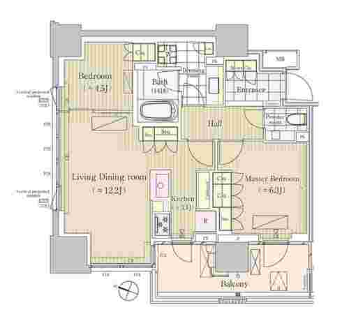 パークコート三番町ヒルトップレジデンスの間取り図