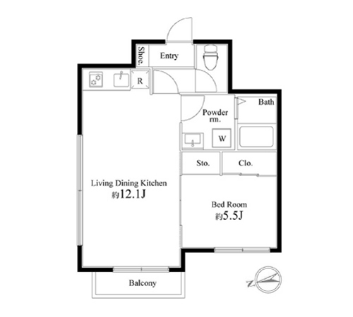 パセオ下北沢の間取り図