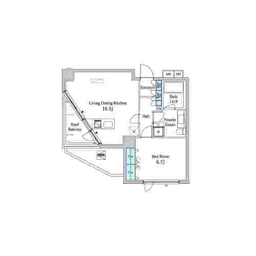 テラッツァ表参道の間取り図