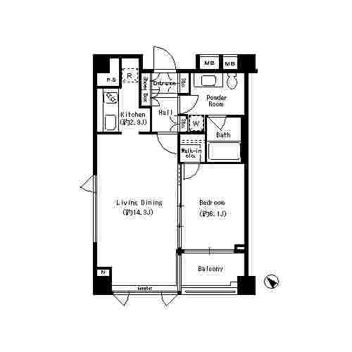 テラッツァ表参道の間取り図