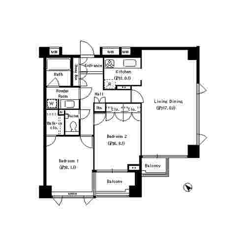 テラッツァ表参道の間取り図