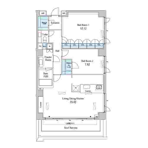 テラッツァ表参道の間取り図